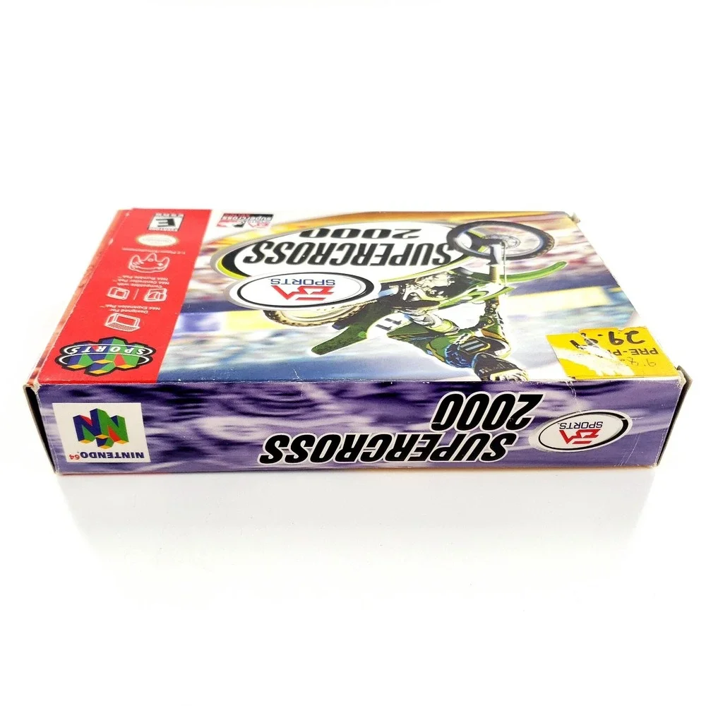 Supercross 2000 (Nintendo 64, 1999) Authentic Complete w/ Box & Manual Tested